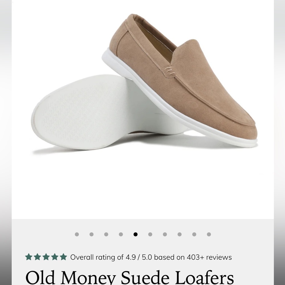 Old Money suede loafers